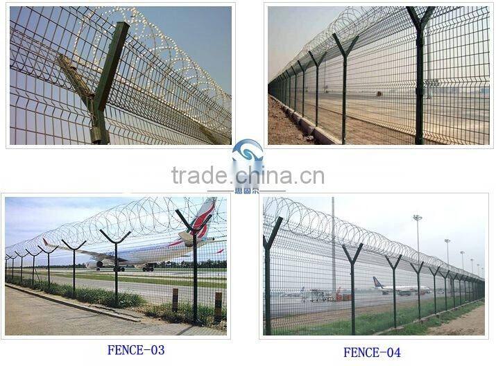 used wrought iron fencing for sale airport fence security fence chian factory supplier