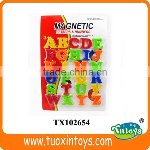 colorful magnetic plastic alphabet letters blocks (26 pcs)