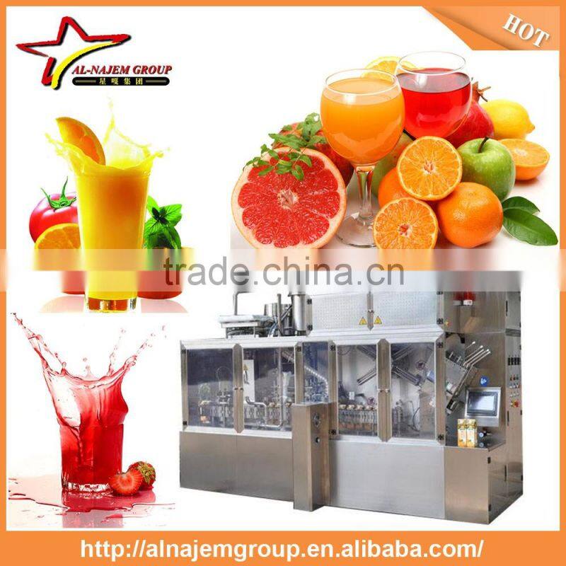 New juicer filling machine fresh fruit juice treatment fruit juice packing machine