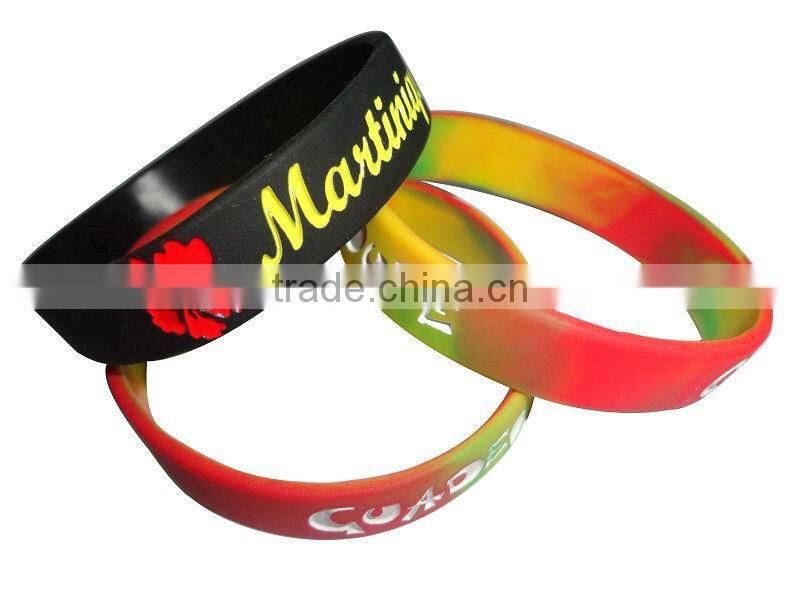 Many kinds of silicon wristband women and men custom silicone bracelet