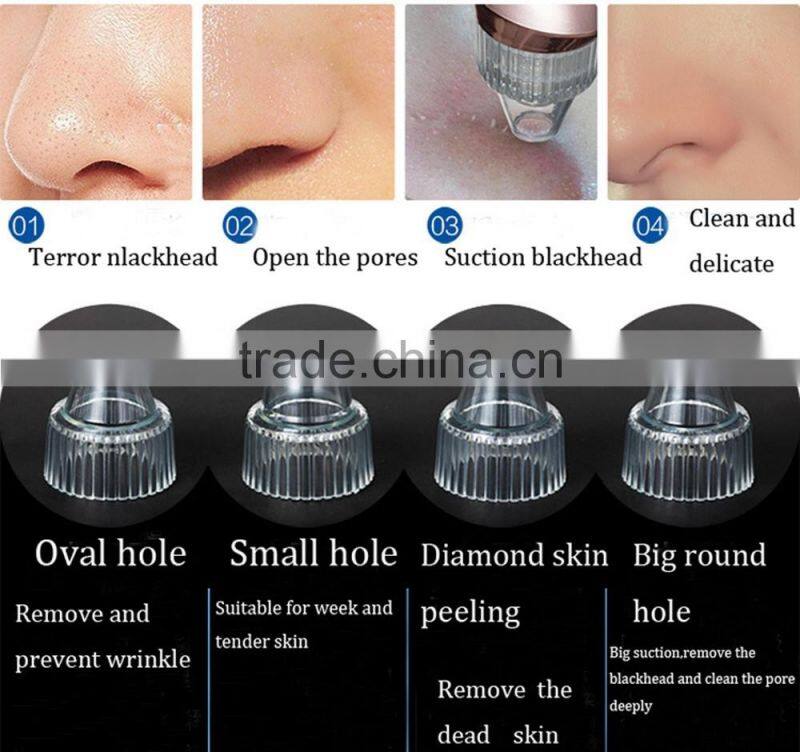 2017 Hot Sale Portable Blackhead Removal Tool Dead Skin Acne Vacuum Blackhead Remover Pore Cleansing Skin Peeling Beauty Machine