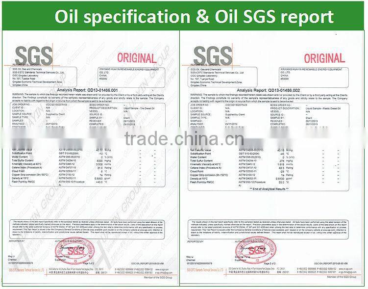 Turnkey collect used tires medical waste to oil gas machine