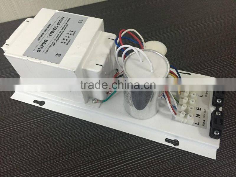 Hydroponics 600w Open magnetic ballast/600w grow light ballast/600W GROW BALLAST