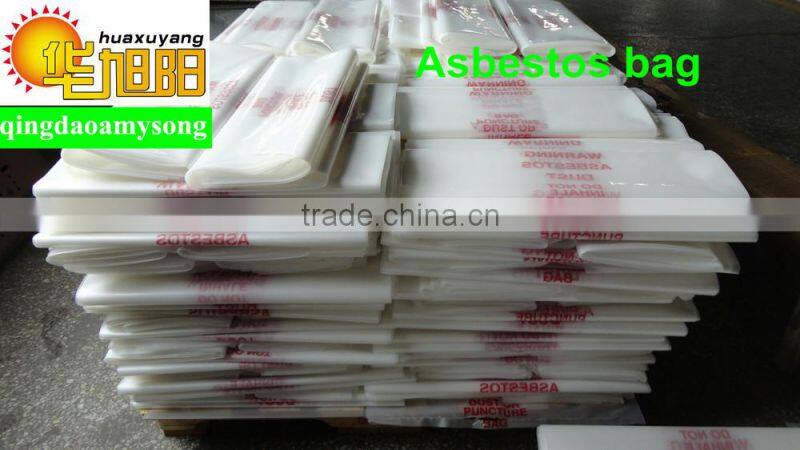 Asbestos clear plastic packing jumbo custom plastic bags