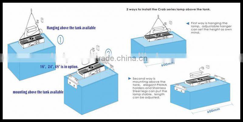 Touch screen Super functional 108w full spectrum led marine lights