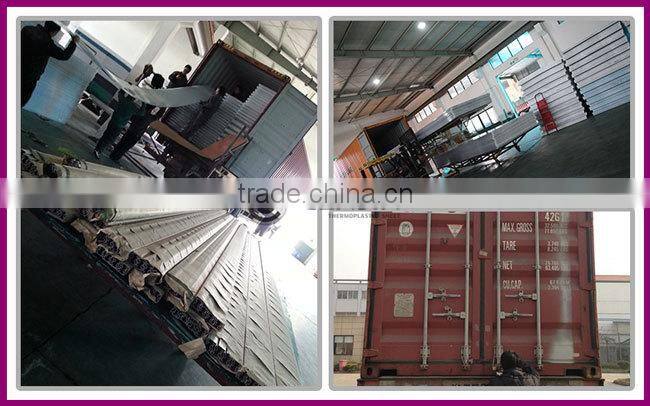 Haining 35mm 8-wall diamond structure polycarbonate sheets 2100*5800mm