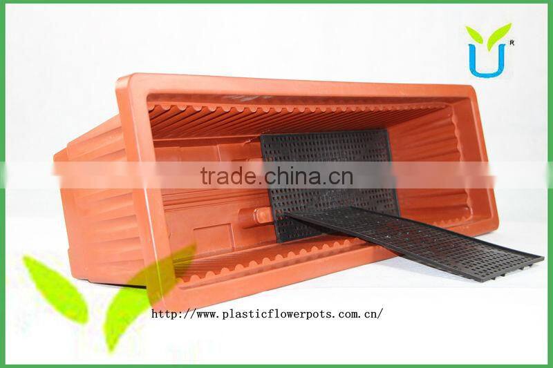 Rectangular plastic flower pot, plastic pot ,garden planters and pots.