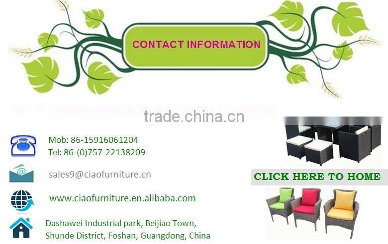 A - high-end grey rattan wicker furniture dinning set CF829-2