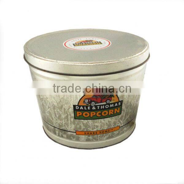 hot sale round christmas tin buckets