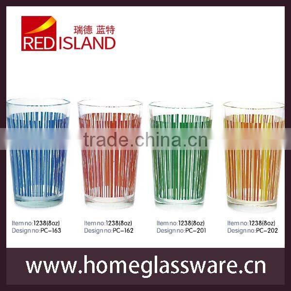 Hot sale 2014 new product unique shot glass cup custom decal