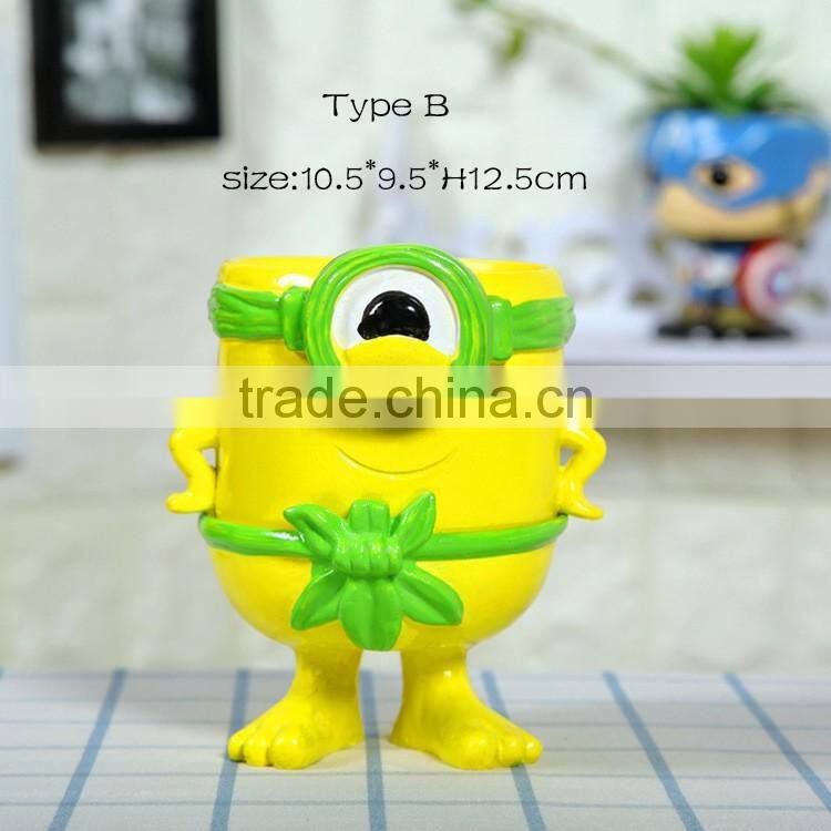 Creative various types ceramic flower pots with hole for home decoration