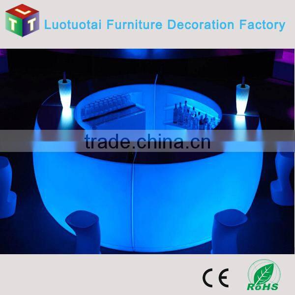 Modern Fashion glowing furniture RGB color led bar counter