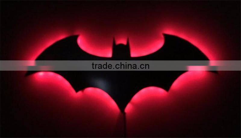Bat lamp Mirror lamp Batman mirror lamp with remote control Colorful KTV corridor background wall lamp