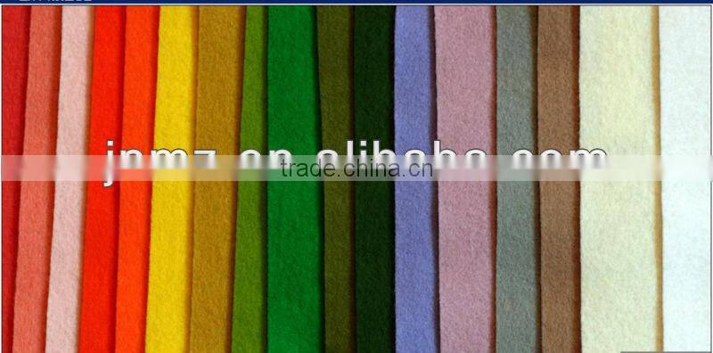 Colorful synthetic felt