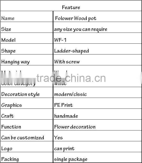 used for lawn or garden wooden flower pot