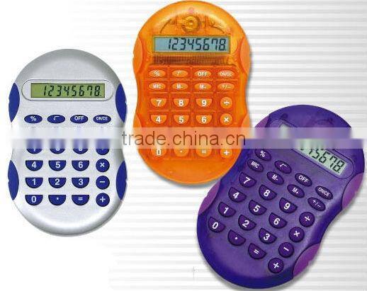 Mini plastic pocket calculator
