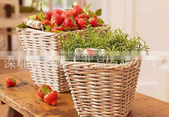 natural willow material made oval fruit basket with