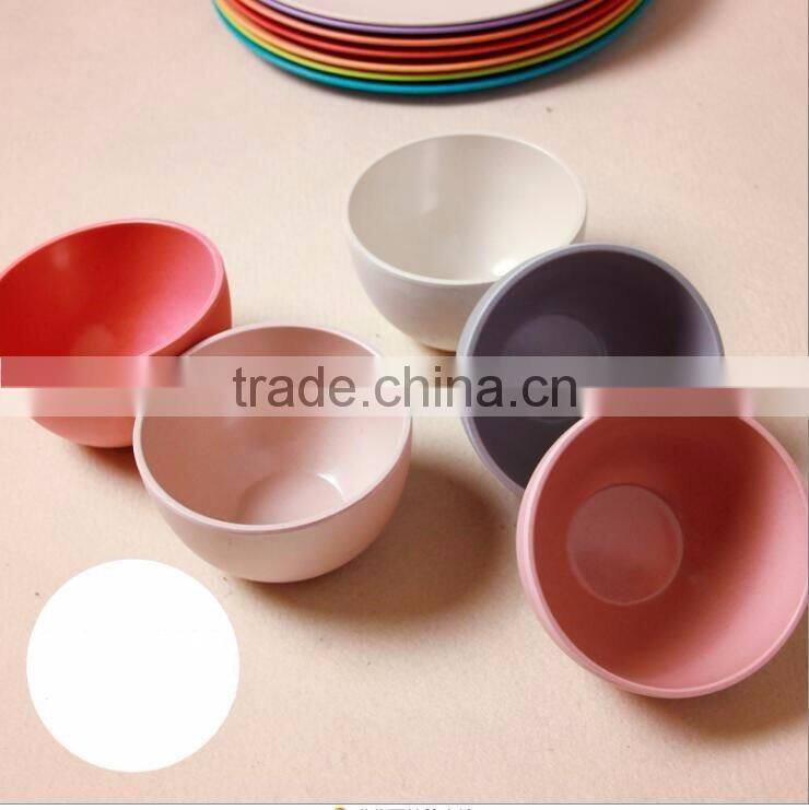 BSCI Aduit Hot-sell Eco Bamboo Fiber Colorful Kids Bowl
