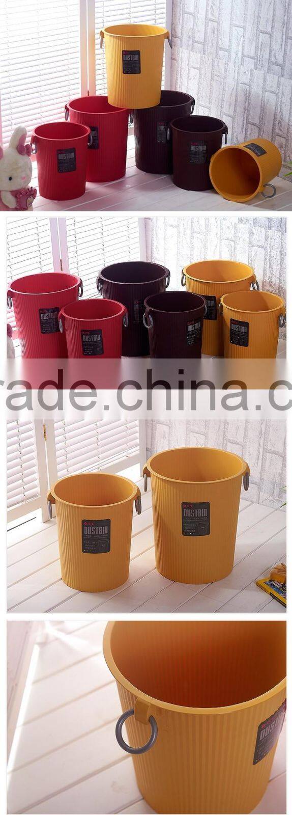 emc high quality ring handle plastic trash can PP dustin bin home wasteb bin