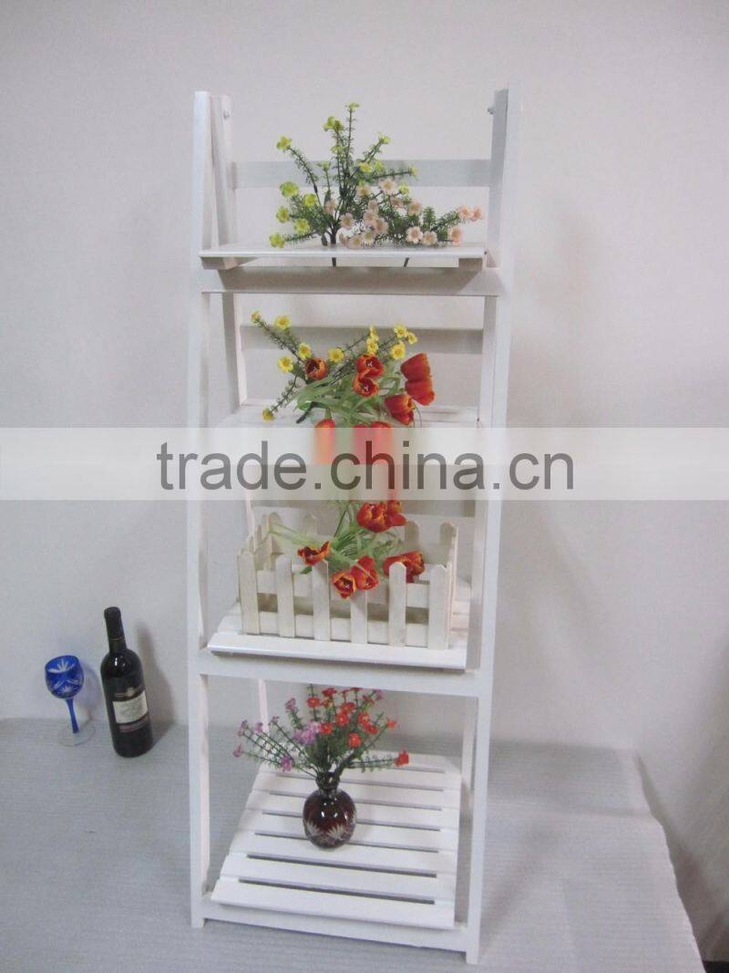 Solid Wooden Fold Flower Shelf