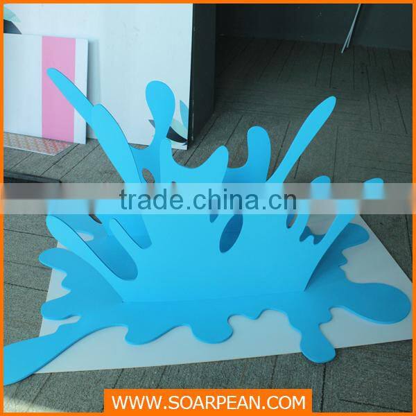 wholesale custom shape nice decorative pvc water splash