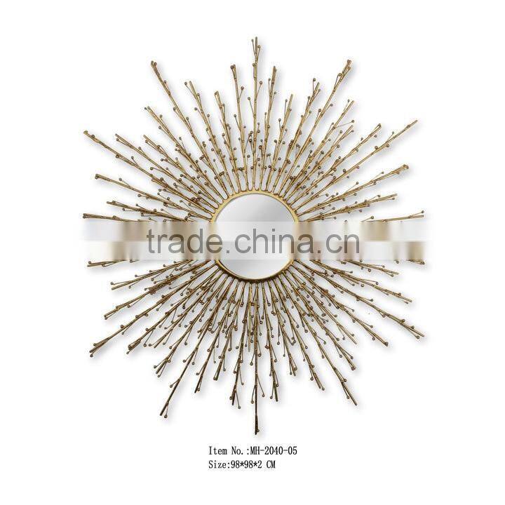 Antique Gold Starburst Wall mirror for home decor