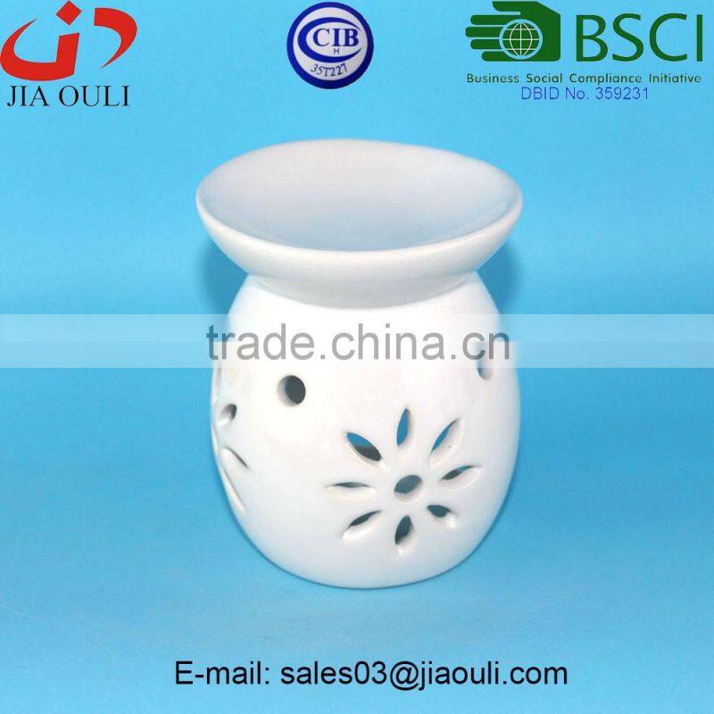 6.5cm Small glazed Ceramic Wax Melter oil burner