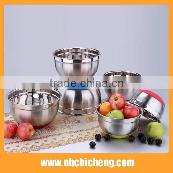 Hot Selling SS & Silicone Bowl/Rice Bowl/Mixing Bowl