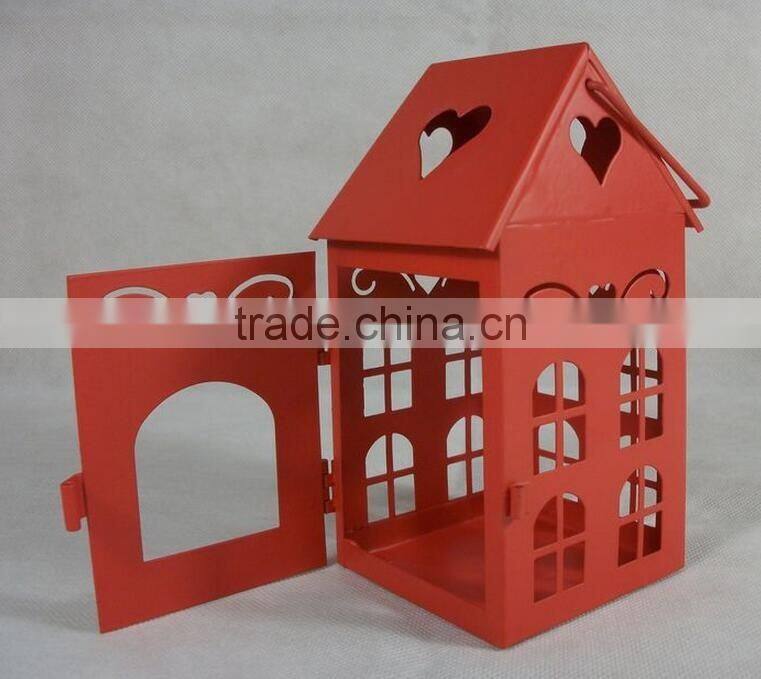 2017 RED House Vintage Style OEM Metal Lantern Candle Holders