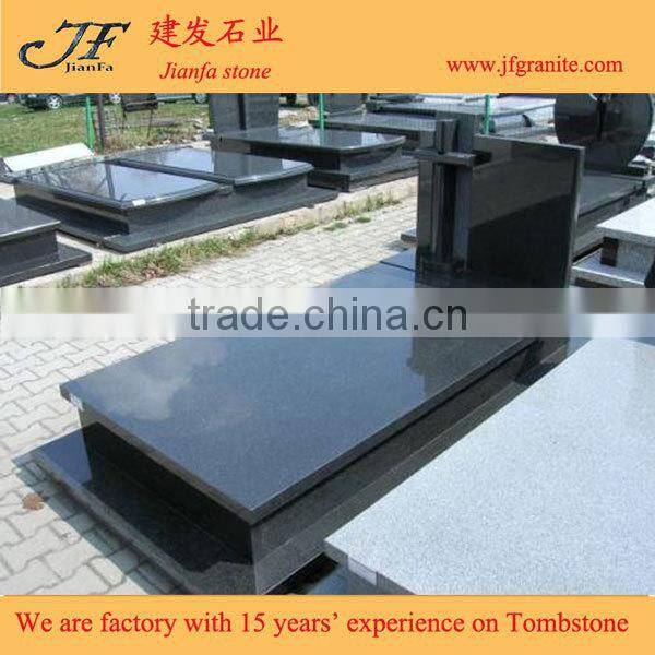 Cheap China 654 Dark Black Granite Headstones