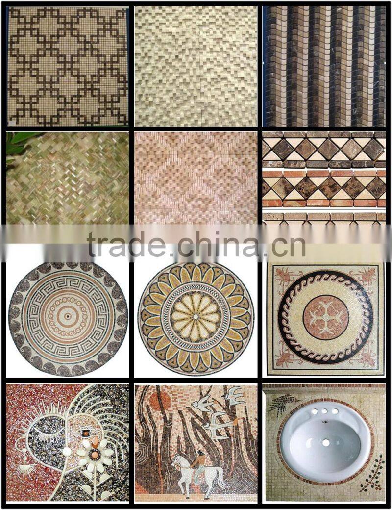 Dark Emperador Marble mosaic tile