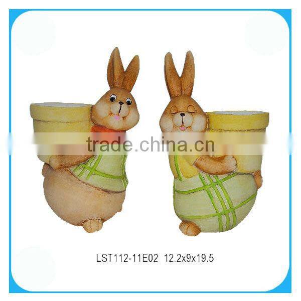 Handmade easter spring decoration rabbit