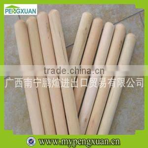 pvc broom handle wood with plastic cap end