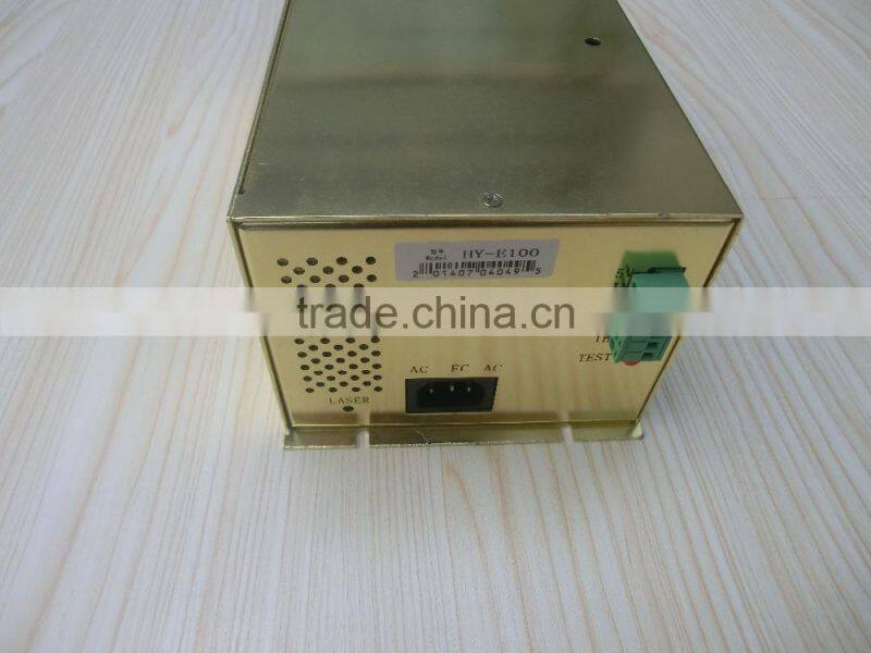 HY-E100 high quality 100W CO2 laser tube power supply for long life EFR CO2 laser tube