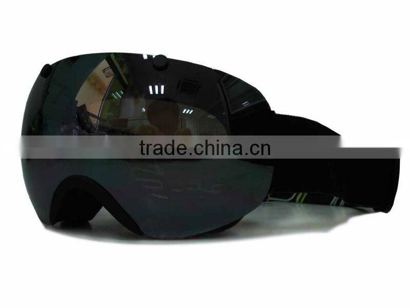 FDA & CE certificate ski goggle elastic,mirror lens ski goggle,
