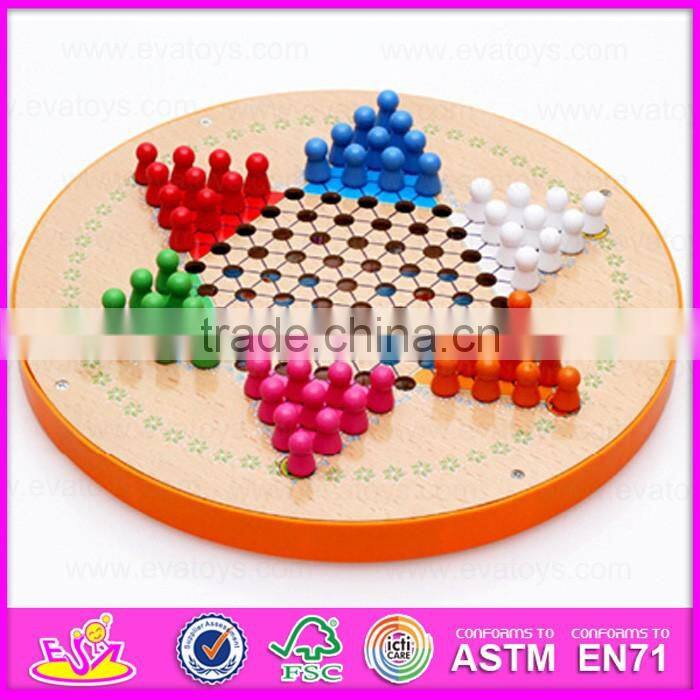 2016 newest 5IN1 wooden board game,funny educational wooden children board game, popular children wooden toy board game W11A044
