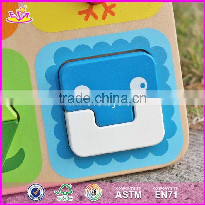 2017 Manufacturer of new kids animal toy wooden jigsaw puzzle maker W14D028