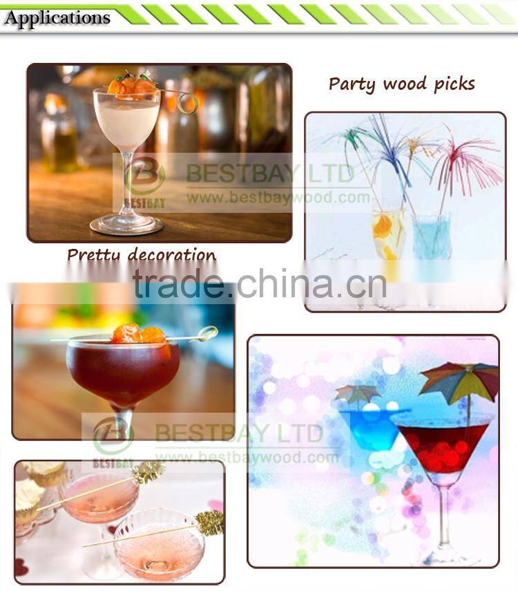 Cocktail pick bamboo craft stick factory price