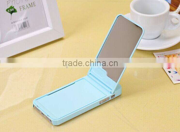 mobile phone cover case with mirror for iphone 4,5