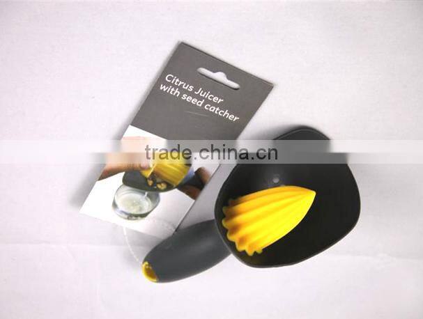 hand lemon citrus juicer with seeds holder catcher