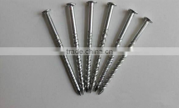 top quality galvanized twisted shank roofing nail screw nail with plastic cap