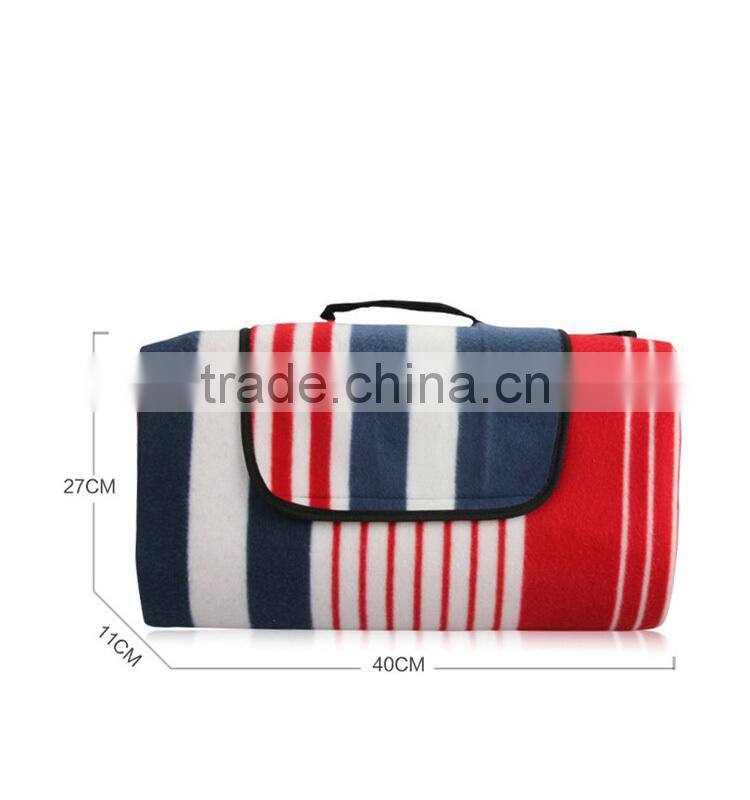 wholesale customised logo picnic blanket tartan foldable camping picnic mat with waterproof PEVA backing
