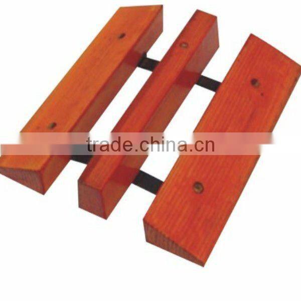 Wood made hose protectorfor fire fighting