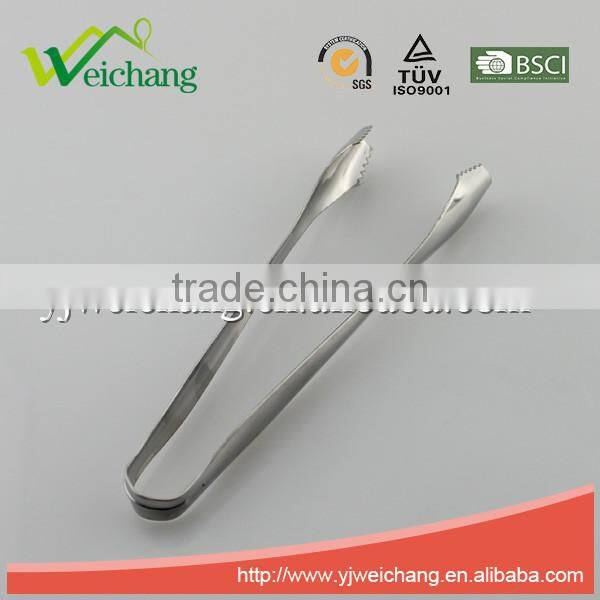WCE455 premium whole Stainless Steel Food Tong Ice tong cube sugar tong serve tong hot sale