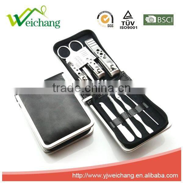 WCJ956 Stainless Steel Personal Manicure Set Tool Pedicure Set Travel Grooming Kit