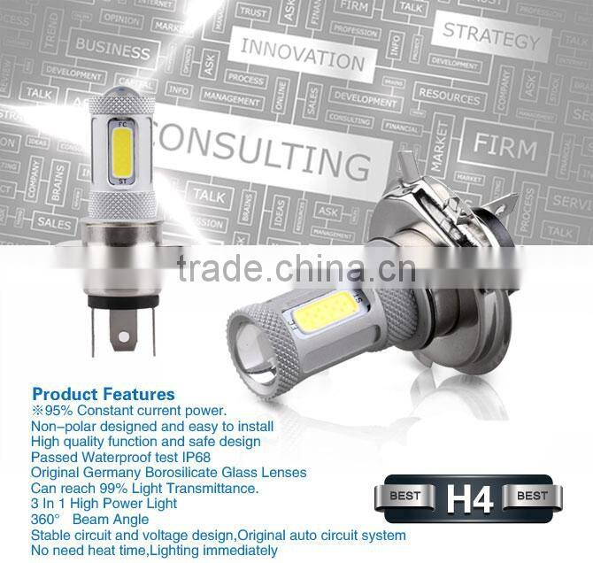 New Design 12V-24V Light Source Car LED fog Light H4 50000 Hours Life Time LED Fog Lamp