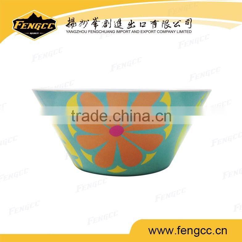 9'' food-grade round melamine bowl with full printing