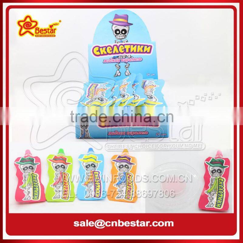 Skull Cartoon Fruit Jam Candy/Jelly juice drinking