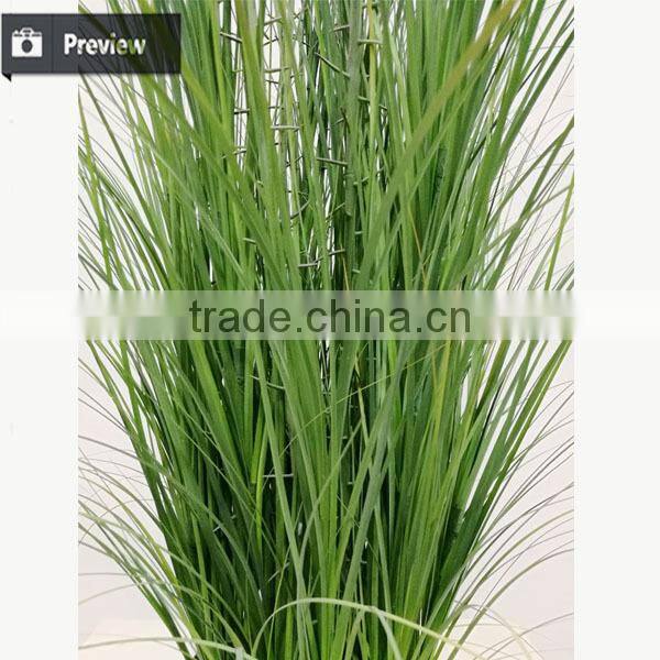 Wholesale Artificial Grass Potted Onion Grass with Barbed Spray Fake Grass Bonsai Plants for Home Decoration