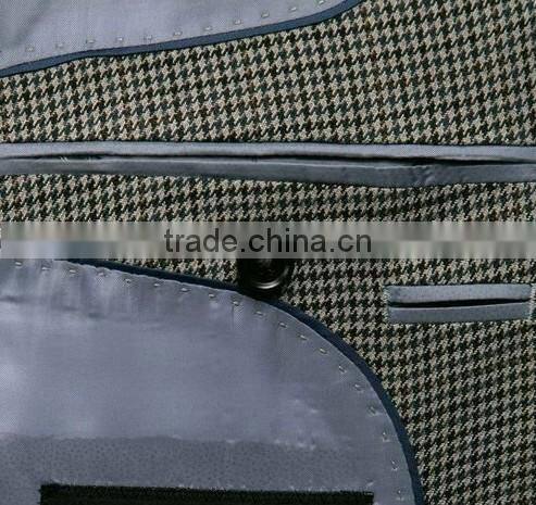 High quality houndstooth business suits/ italy style suits for men/ functional buttons on sleeve.